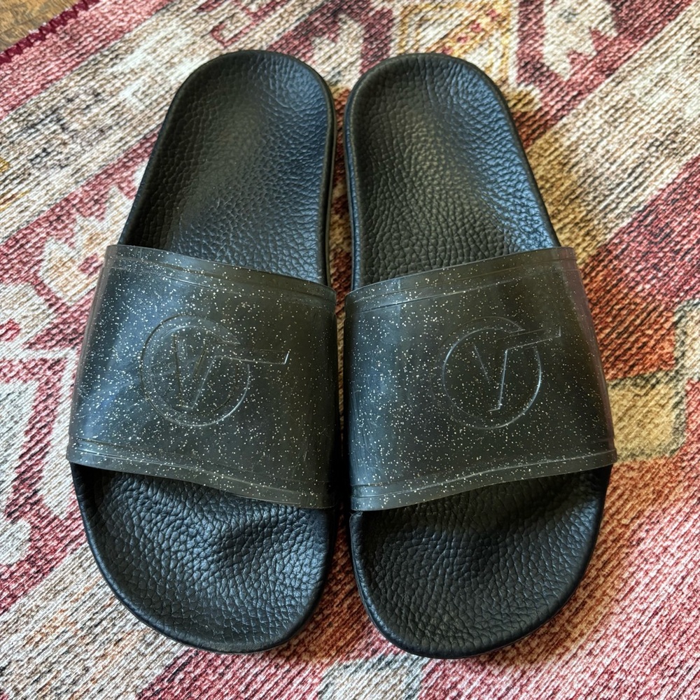 Vans Black Slide Sandals with Jelly strap